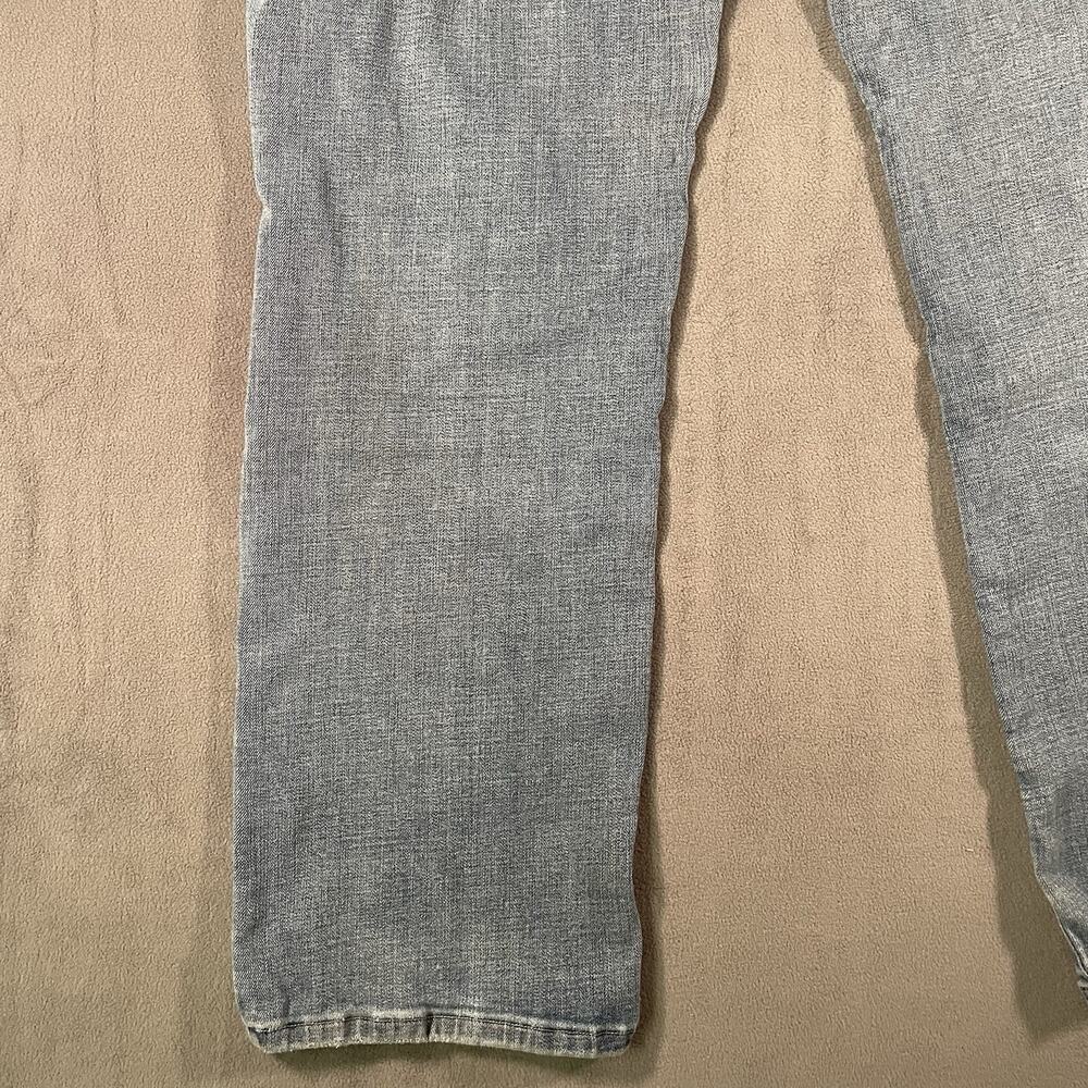 Levis 505 Jeans Womens Sz 14 Blue Straight Denim High Rise Stretch Medium Wash - Picture 8 of 10